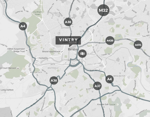 Vintry Building Transport Map